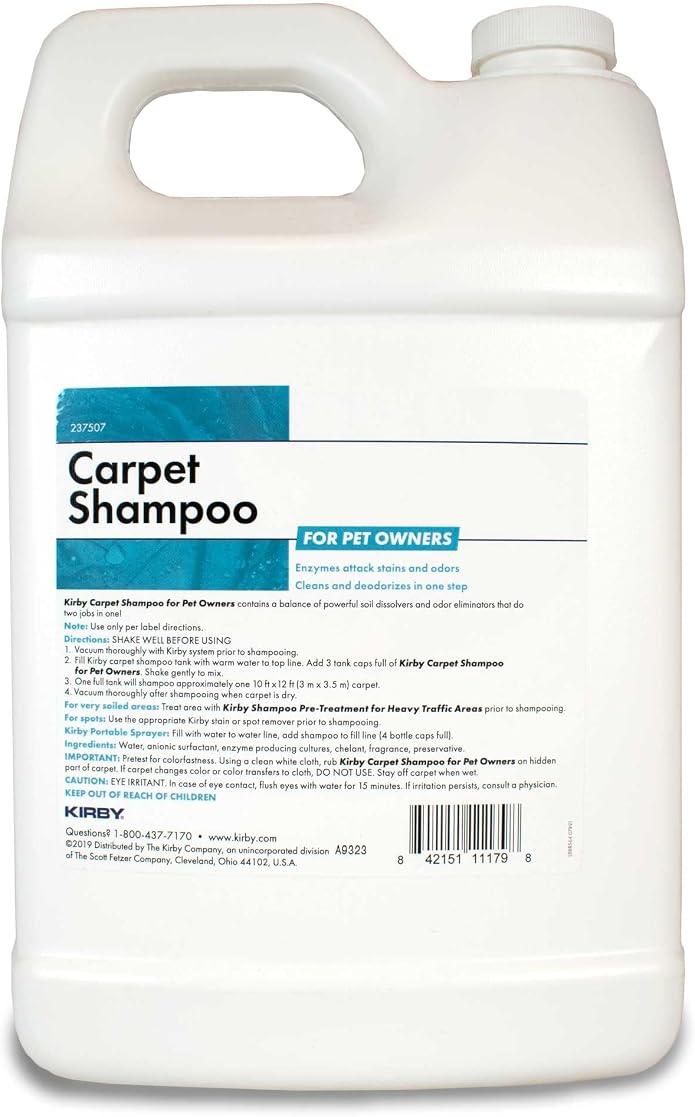 Kirby 237507 Carpet Cleaning Solution – Deep Cleaning Formula for Carpet Machines (128 Fl Oz)