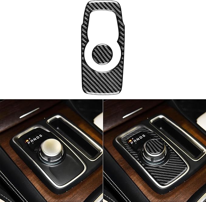 Real Carbon Fiber Trim for Chrysler 300 Accessories | for 2015-2023 300C 300S Limited/Touring Instrument Panel Sticker Interior Thick Overlay Decal