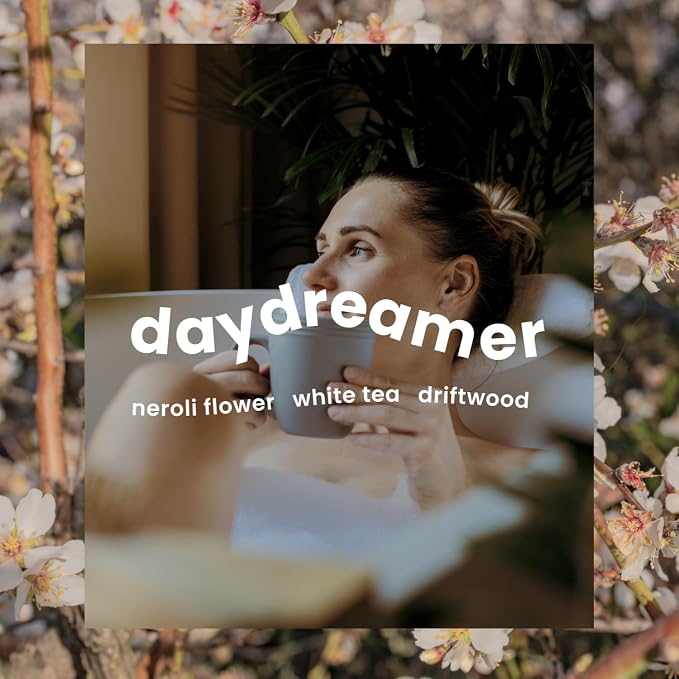 Moodcast Day Dreamer Luxury Room and Linen Spray – Air Freshener & Room Spray for Bedding Fabric & Home – Neroli Flower, Driftwood & White Tea, Clean Fragrance, Paraben Free, Sulfate Free – 3.4oz