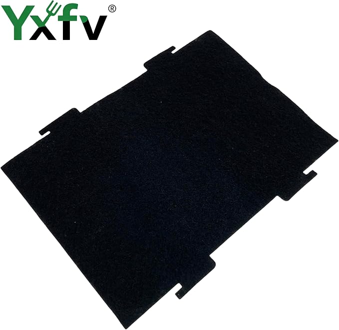 2-Pack Microwave Hood Filter, 9.75x7.25 Carbon | Fits W11282981, 9.75x7.25 activated carbon filter, traps kitchen odors, tool-free install, 2-pack