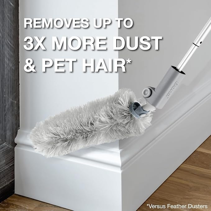 Bona Reusable Dusters - 2 Pack - High Performance Dusting System | Microfiber Dusters Remove Dust and Pet Hair for Whole-Home Cleaning