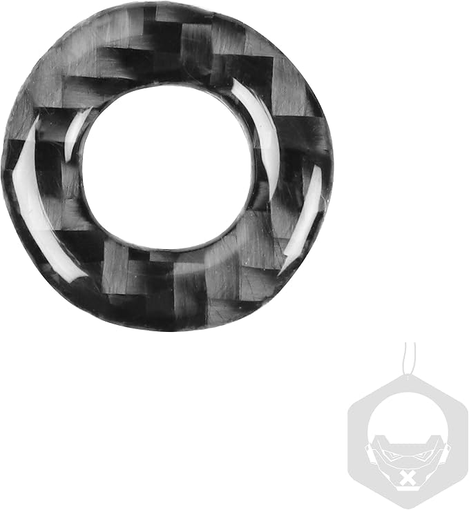 Real Carbon Fiber Trim for Dodge Charger Chrysler 300 Accessories | for Charger 2011+ Chrysler 300 2011-2023 Door Lock Ring Sticker Interior Thick Overlay Decal