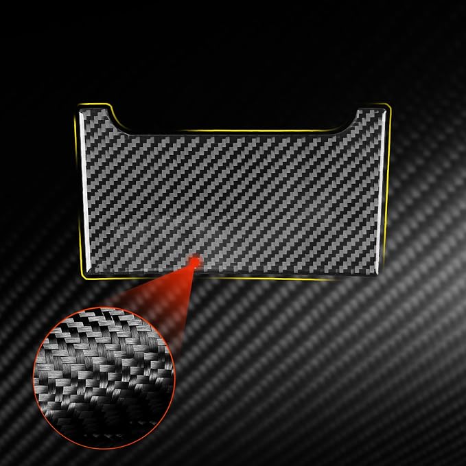 Real Carbon Fiber Trim for Toyota Camry Accessories | for 2012 2013 2014 Center Armrest Storage Box Decoration Panel Sticker Interior Thick Overlay Decal
