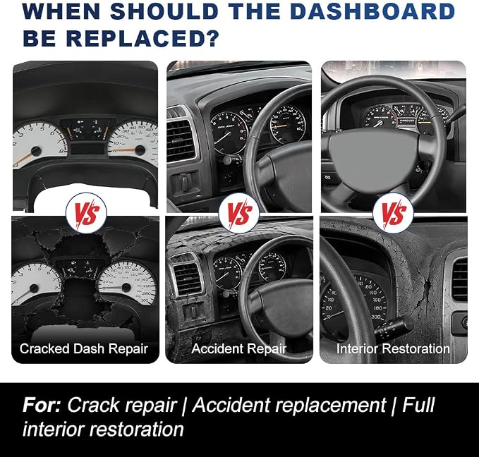 PIT66 Instrument Cluster Dash Trim Bezel Compatible with Chevy Colorado/GMC Canyon 2004 2005 2006 2007 2008 2009 2010 2011 2012
