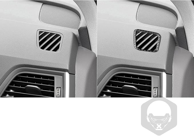 Real Carbon Fiber Trim for Audi 80A Q5 Accessories | for SQ5 2018-2025 Dash Sides Defogging Air Outlet Vent Frame Cover Sticker Interior Thick Overlay Decal