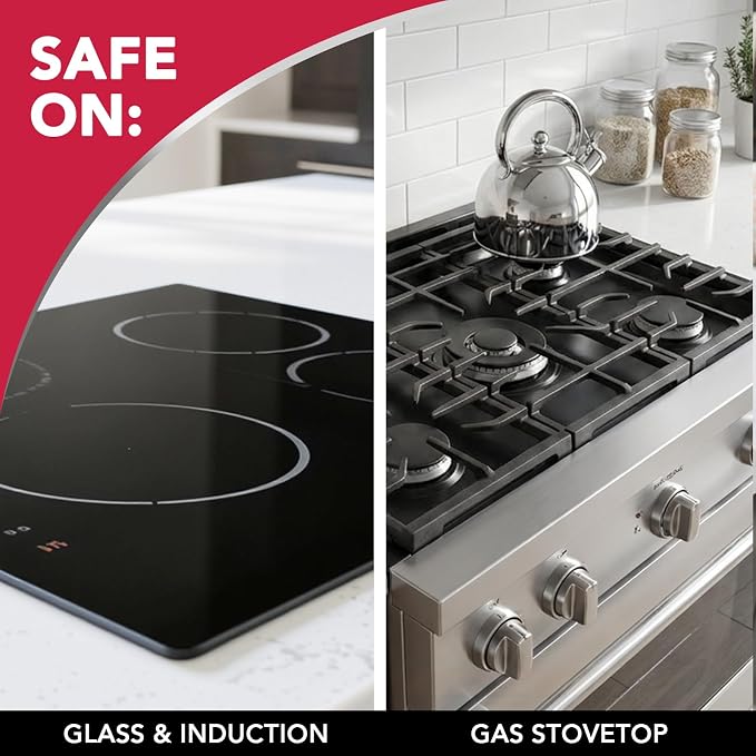 Weiman Ceramic and Glass Cooktop Cleaner - Heavy Duty Cleaner and Polish (10 Ounce Bottle and 3 Scrubbing Pads)
