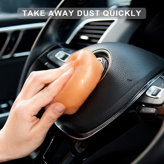 TICARVE 2pack Car Cleaning Gel Car Putty Car Accessories Auto Cleaner Tools | Car Interior Cleaner Kits Automotive Detailing Kit Car Slime Keyboard Office Laptop Dust Remover Reusable Gift For Men Women