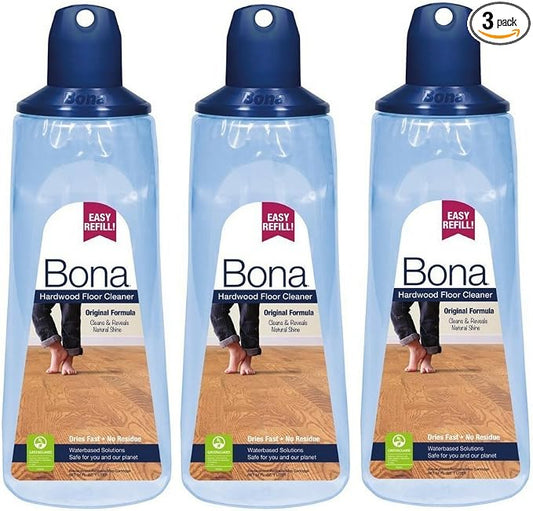 Bona New Value Size Package Hardwood Floor Cleaner Cartridge-New Value Size Package 34 oz. (Pack of 3)