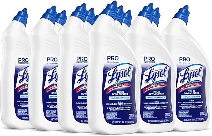 Lysol 74278EA Disinfectant Toilet Bowl Cleaner, 32 oz Bottle, 1 Bottle
