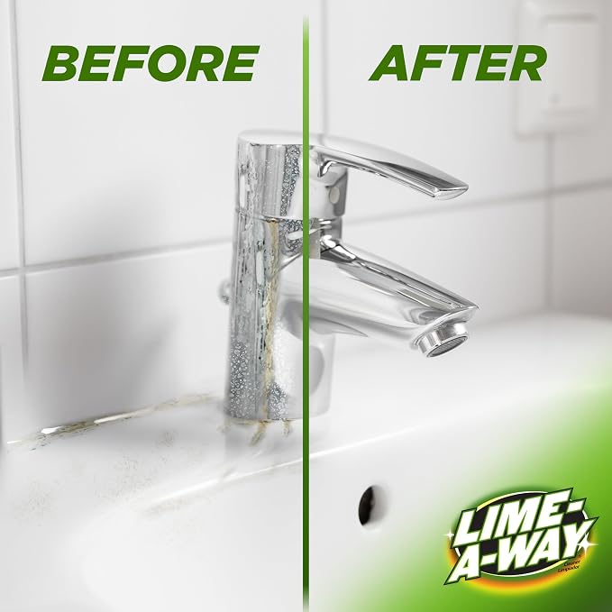Lime-A-Way Bathroom Cleaner, 32 fl oz Bottle, Removes Lime Calcium Rust (Pack of 2)