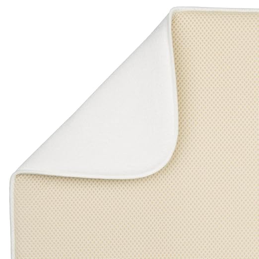InterDesign iDry Kitchen Mat, 18 x 16 - Large, Wheat/Ivory | Solid