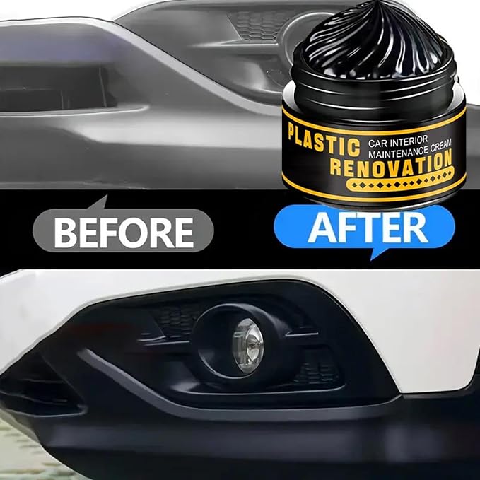 Trim Restorer Glaze Cleaner Detailing Supplies | Renewal Agent for Auto Exterior Interior Truck Dashboard Window Strip Door Handle Tire