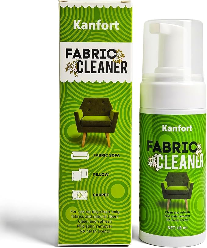 Upholstery Dry Cleaning Foam – No-Rinse Fabric Cleaner for Sofas, Couches & Car Seats, Quickly Lifts Stains & Dirt, Safe for Households with Kids & Pets, Easy-to-Use for Fresh & Spotless Furniture