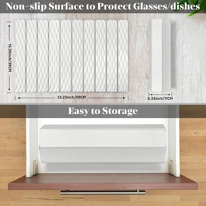 Stone Dish Drying Mats for Kitchen Counter, 24"(L)×16"(W) Wave - Pattern, Fast Drying Collapsible Dish Drying Mat, Eco-Friendly Absorbent Diatomaceous Earth Mats for Match Any Countertop