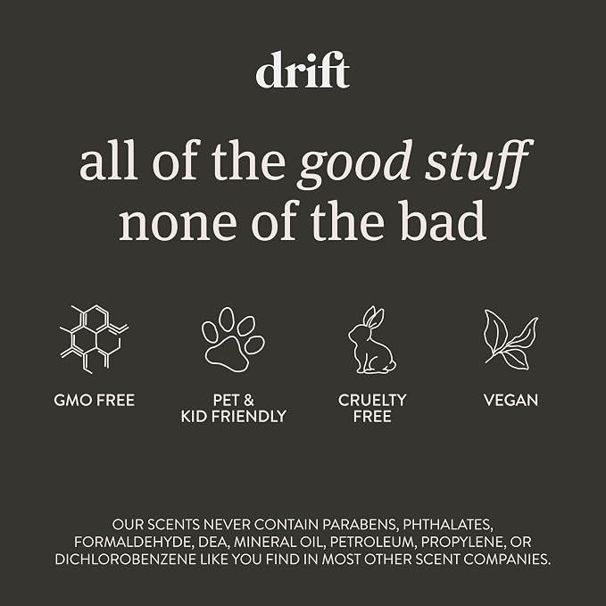 Drift Car Air Freshener - The Original Wood Air Freshener - Car Odor Eliminator - Long Lasting Scent - Auto Accessories - Metal Clip - Essential Oils - Frosted Spruce Scent Starter Kit