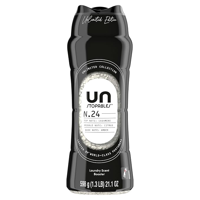 Downy Unstopables Unlimited Collection In-Wash Laundry Scent Booster Beads, No. 24, Fine Fragrance, Long-Lasting Fresh Scent Beads, 21.1 oz