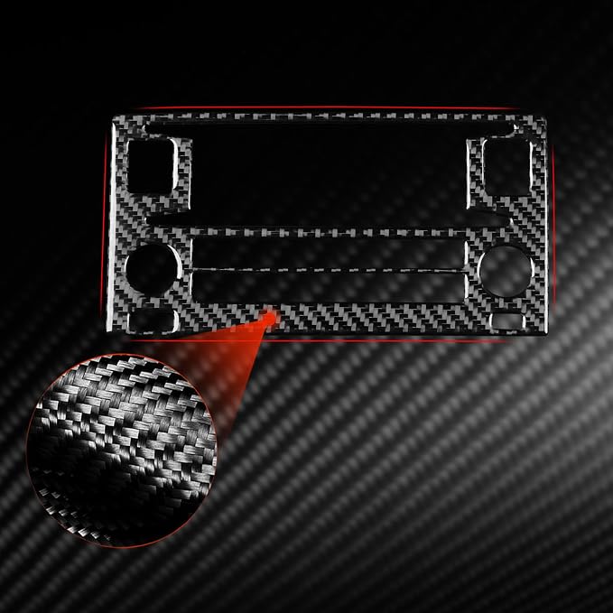 Fit for Cadillac Escalade ESV 2007-2014 / EXT Hybrid 2009-2013 Type-B | Real Carbon Fiber | Accessories | Trim Cover Radio Panel | Stickers | Anti-scratch