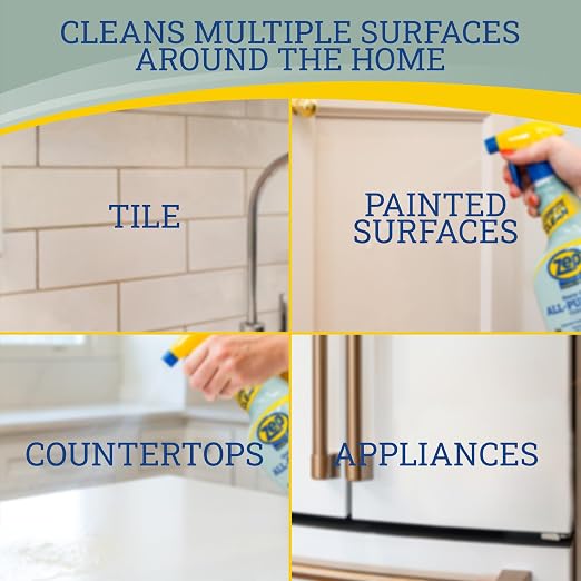 Zep Home Pro Heavy-Duty All-Purpose Cleaner - 32 oz (Pack of 1) R61506 - Removes tough grime from multiple indoor surfaces like counters & floors while leaving behind a Eucalyptus Bergamot scent