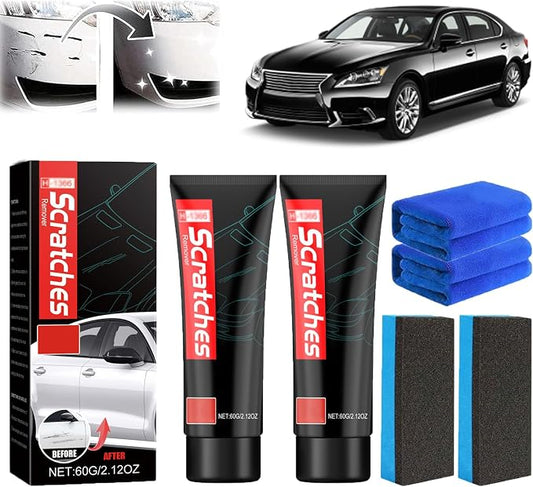 Glass Cooktop Scratch Remover, Glass Stovetop Scratch Remover for Black 𝐆lass Stove Top, Scratchfree Stove Top 𝐒cratch 𝐑emover, Car Cleaner and Polish Wax for 𝐆lass Ceramic Cooktop (180, Grams)