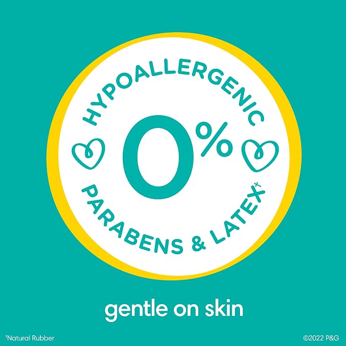 Pampers Sensitive Baby Wipes, Clinically Proven, Fragrance Free, Unscented, Water Based, Hypoallergenic, Multi-Use, Hand Wipes 168 Wipes Total (2X Flip-Top Packs) [Packaging May Vary]
