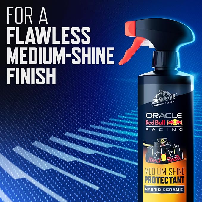 Armor All Podium Series Hybrid Ceramic Medium Shine Protectant Spray, 16 fl oz, Car Interior Protectant Developed in Collaboration with Oracle Red Bull Racing