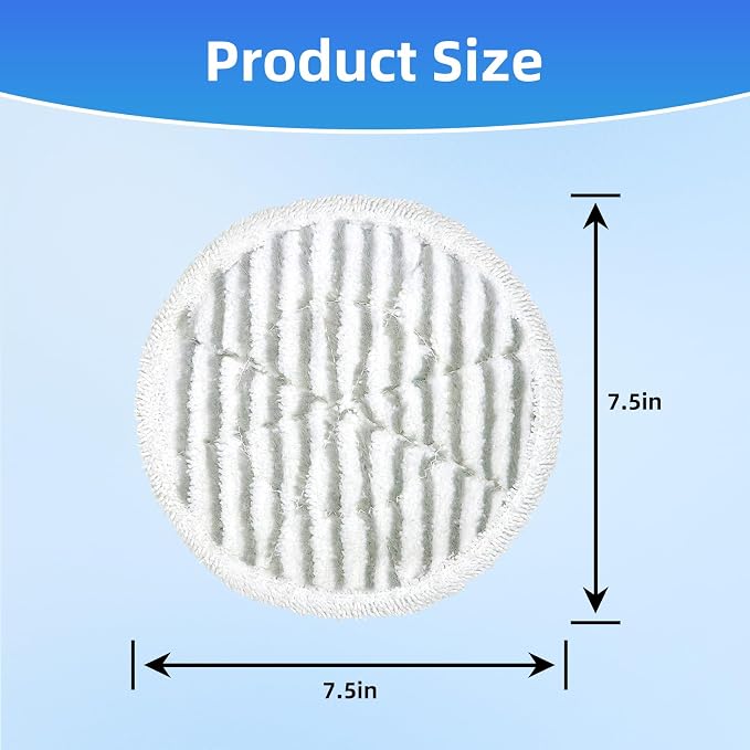 VIEWALL Replacement Steam Mop Pads for Shark S8201 S8000 S8001 S8200 S820 S7001 S7201 S7000 S7005 S7020 S7001 S7020 7001 S7201 7003 Steam Scrub Steam Mop, Dirt Grip Soft Scrub Pads 8 Pack