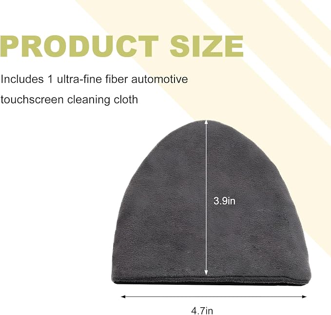 Car Screen Cleaner, 4.72"×3.94" Triangle Auto Touch Screen Cleaner Microfiber Cleaning Pad, Scratch-Free Microfiber Cleaning Wipe for Vehicle Dashboard LCD Display Laptop