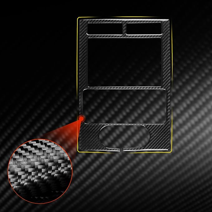 Fit for Ford Expedition 2007-2014 Real Carbon Fiber Center Stickers | Center Console Panel Trim | Accessories | Anti-scratch | Self-adhesive