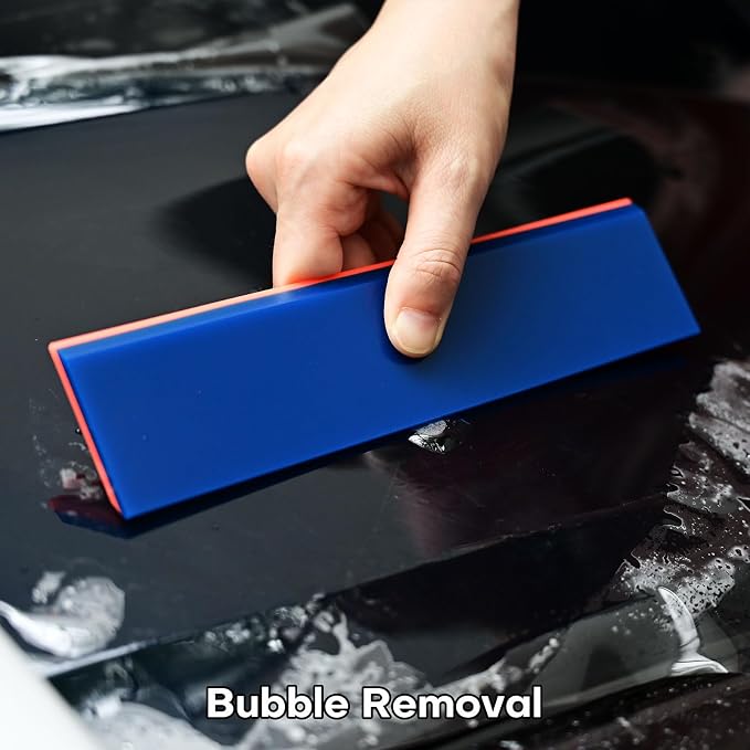NEWISHTOOL 2 Pack Rubber Squeegee (8-Inch Replacement Blade, No Handle) | Window Tint Squeegee for Water Removal, Windshield Rear Back Glass Cleaning, PPF Installing and Window Film Application