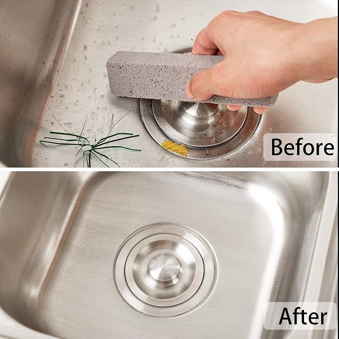 Chinco 72 Pack Pumice Stick for Cheaning, Pumice Scouring Stone Pad Removing Stain Grime Without Leaving Scratches for Kitchen Oven Stove Home Bathroom Toilet Pool House Cleaning Supplies