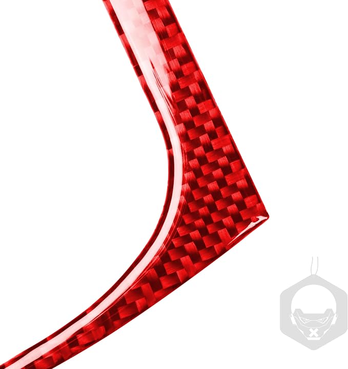 Rear Vent USB Port Fit for Dodge Charger/Chrysler 300 2011-2023 | Real Carbon Fiber | Accessories | Rear Vent USB Port Surround Trim Decals | Anti-scratch | Self-adhesive | Red
