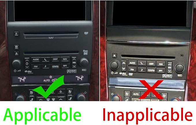 Fit for Cadillac Escalade ESV 2007-2014 / EXT Hybrid 2009-2013 | Real Carbon Fiber | Dashboard Central Console Trim Set | Stickers | Self-adhesive | 20PCS