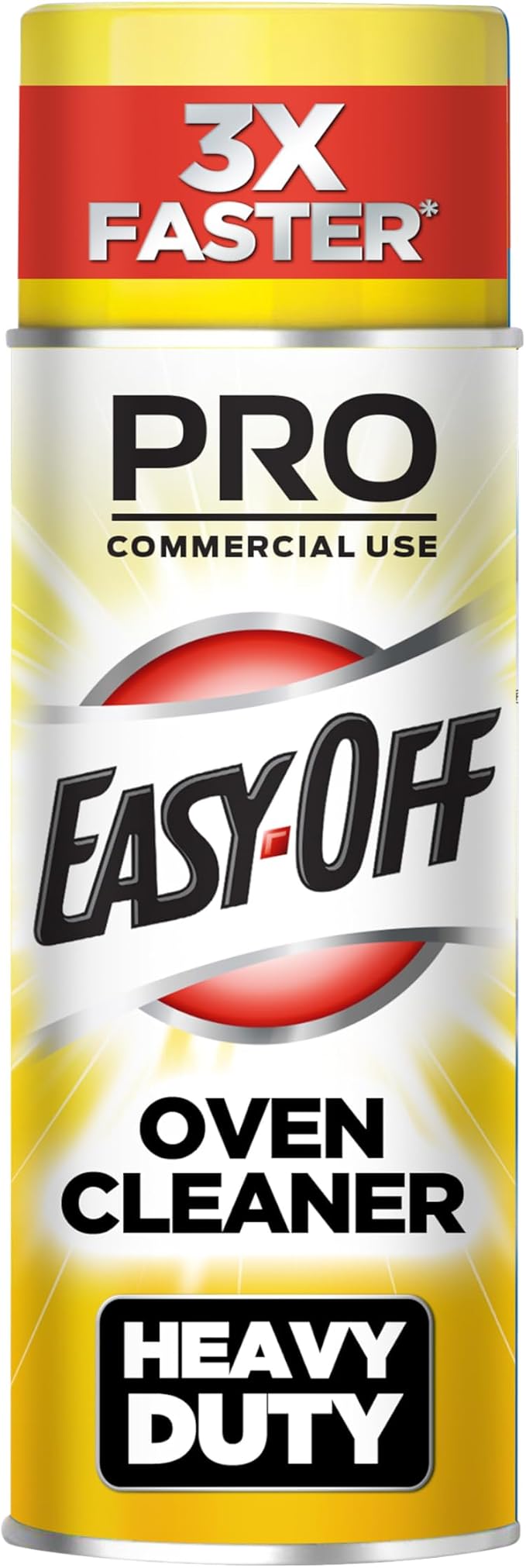 Easy-Off Professional Oven & Grill Cleaner, Removes Tough Burnt on Food and Grease, Lemon Scent, 24 Oz Can