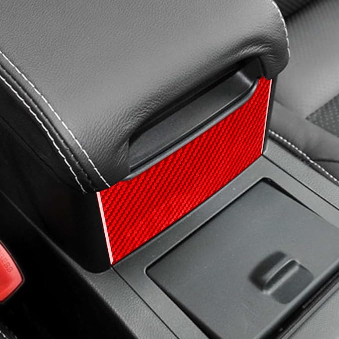 Real Carbon Fiber Trim for Toyota Camry Accessories | for 2012 2013 2014 Center Armrest Storage Box Decoration Panel Interior Thick Overlay Decal
