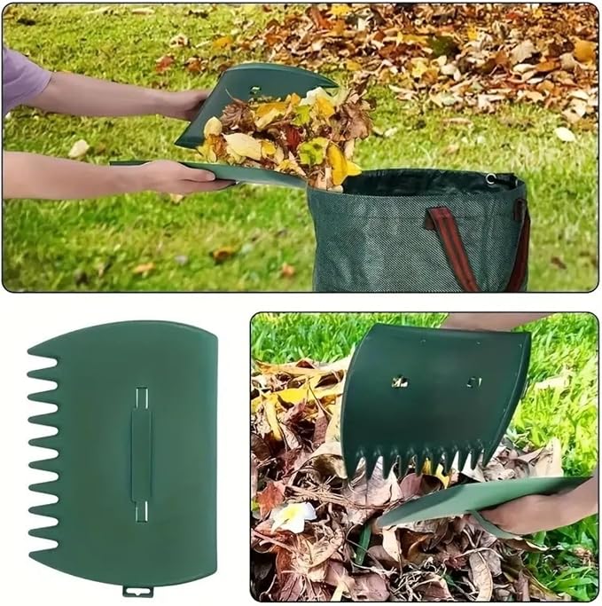 Hand-Held Leaf Collector Rake Claws, Durable Plastic Garden Grabber Tool for Yard, Lawn, Leaves, Debris & Grass Collection, Portable Outdoor Gardening Cleaning Accessory