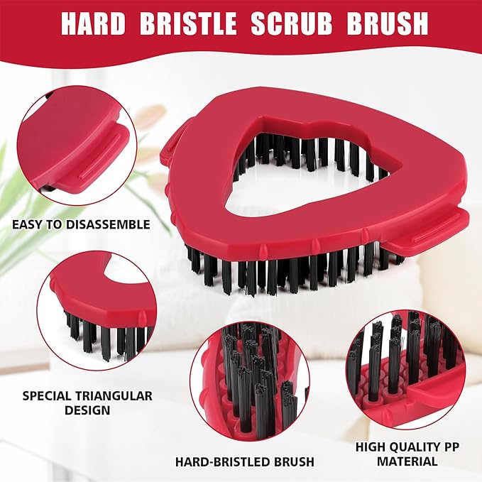 1 Pack Scrub Brush Replacement Head for O Cedar EasyWrin Spin Mop 1 Tank System, Spin Mop Replace Head Base, Shower Floor Scrubber, Hard Bristle Cleaning Brush for Bathroom Kitchen Wall Tile