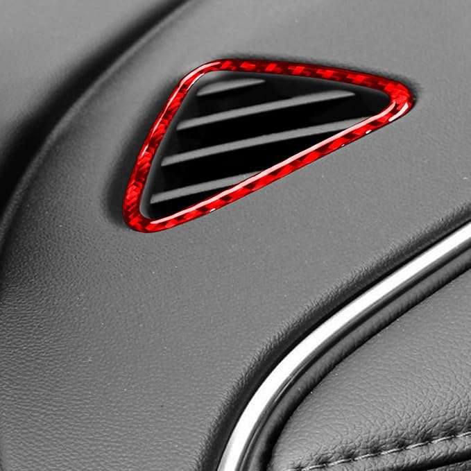 Real Carbon Fiber Trim for Chevy Malibu 9th Gen Accessories | for 2016-2024 Dashboard Air Outlet Wind Vent Frame Sticker Interior Thick Overlay Decal