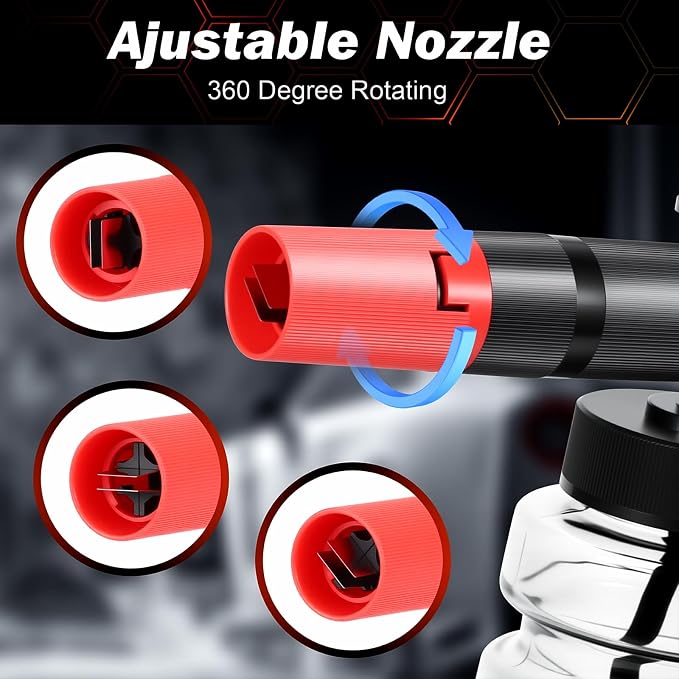 Pressure Washer Foam Gun & Dual Connector Accessory, Short Power Washer Gun & Foam Cannon & Double Tip Attachment Car Wash Kit, 1/4" Quick Connector, M22 Male Inlet, 4000 PSI Foam Sprayer