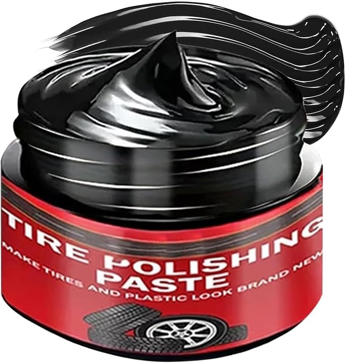 Tire Polishing Paste Rapid – Acting Deep Nourishing, Auto Black Trim Restorer, Wheels Seats Door Seals Bumpers | Wheels Seats Door Seals Bumpers Cars Trucks Sedans RVs SUV Motorcycles