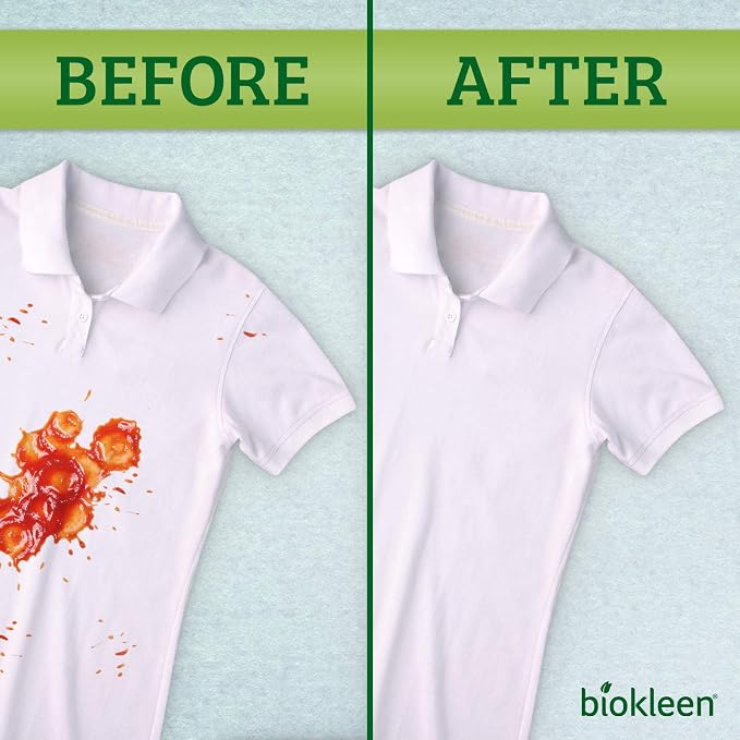 Biokleen Bac-Out Enzyme Cleaner Spray and Stain & Odor Remover for Pet Stains, Laundry, Diapers, Wine, Carpets, & More, Eco-Friendly, Non-Toxic, Lime Scent, 32 Ounces