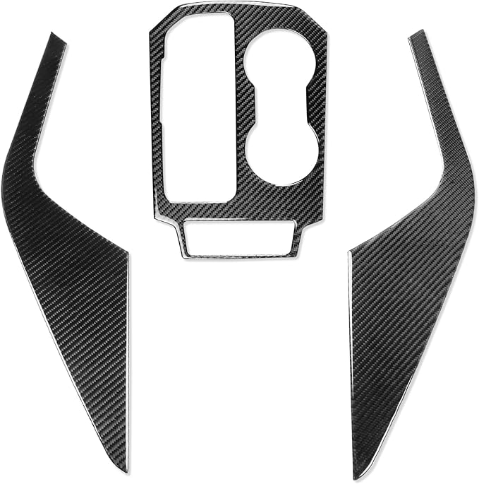Center Console Gear Shift Stickers Fit for Chevrolet Blazer 2019-2025 | for L/LT/RS/Premier | Real Carbon Fiber | Center Console Set Gear Shift | Thick Overlay | Self-adhesive