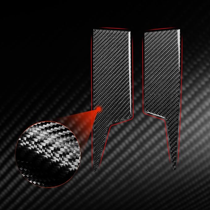 Console Side Trim Stickers Fit for Toyota 4Runner(N210) 2003-2009 | for 4 Runner SR5/Sport Edition/Limited | Real Carbon Fiber | Accessories | Center Console Side Panel Trim | Thick