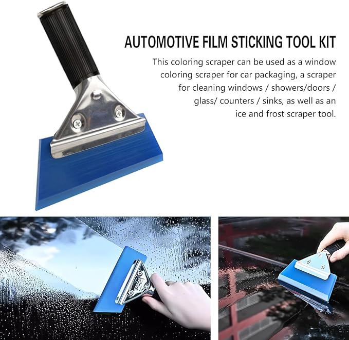 Mandark 18PCS Car Window Tint Tool Kit with Squeegees and Knife | Plastic rubber and metal build, works on flat surfaces and curves, supports film smoothing and trimming, auto repair tools