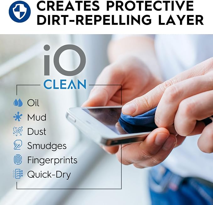 Screen Cleaner Spray (16oz + mini Cleaner) – Best Large Cleaning Kit for | LCD LED OLED TV, Smartphone, iPad, Laptop, Touchscreen, Computer Monitor, Electronic Devices, Microfiber Cloth and 2 Nozzles
