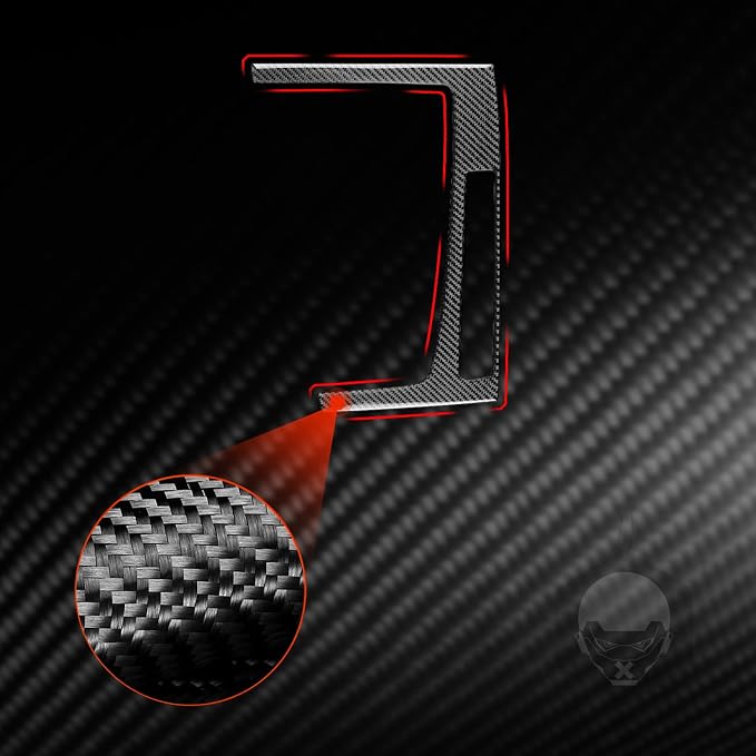 Real Carbon Fiber Trim for Audi 80A Q5 Accessories | for SQ5 2018-2025 Dash Center Console Gear Shift Outer Panel Frame Cover Sticker Interior Thick Overlay Decal - A