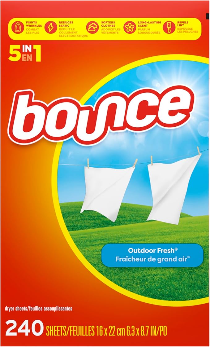 Bounce Fabric Softener Sheets, Outdoor Fresh Scent, 240 Count