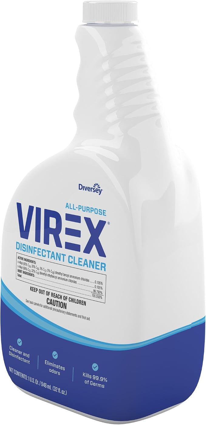 VIREX Diversey All Purpose Disinfectant Cleaner, Spray, 32 oz, 4 Pack