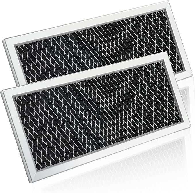 MaxLLTo Replacement Filter for GE JX81H WB02X10956 WB02X11544 Microwave Grease Filter for Samsung DE63-00367D DE63-00367H DE63-30016D Microwave Filter Pack of 2