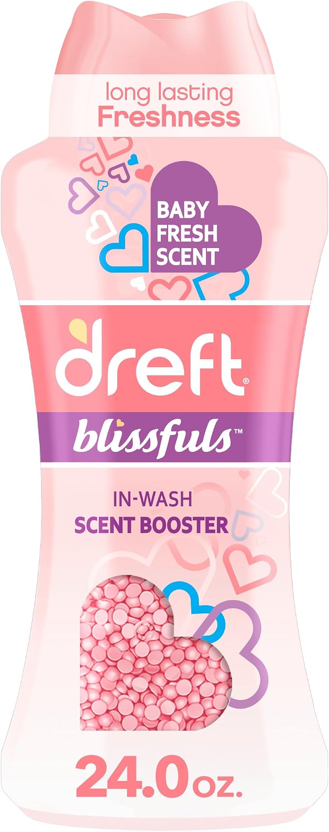 Dreft Blissfuls In-Wash Laundry Scent Booster Beads, Baby Fresh Scent, 24 oz