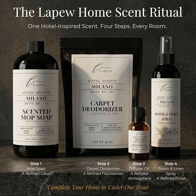 Lapew Hotel Scents Luxury Room Spray | Milano Suite 135 | Inspired by the 1 Hotel Miami Beach | Linen Spray Air Freshener & Fabric Spray | 8 fl oz